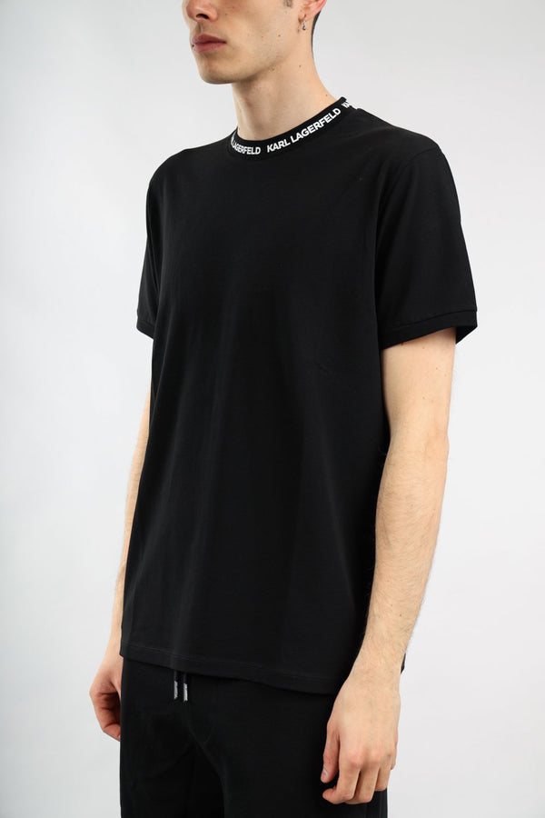 KARL LAGERFELD T-shirt con logo in cotone