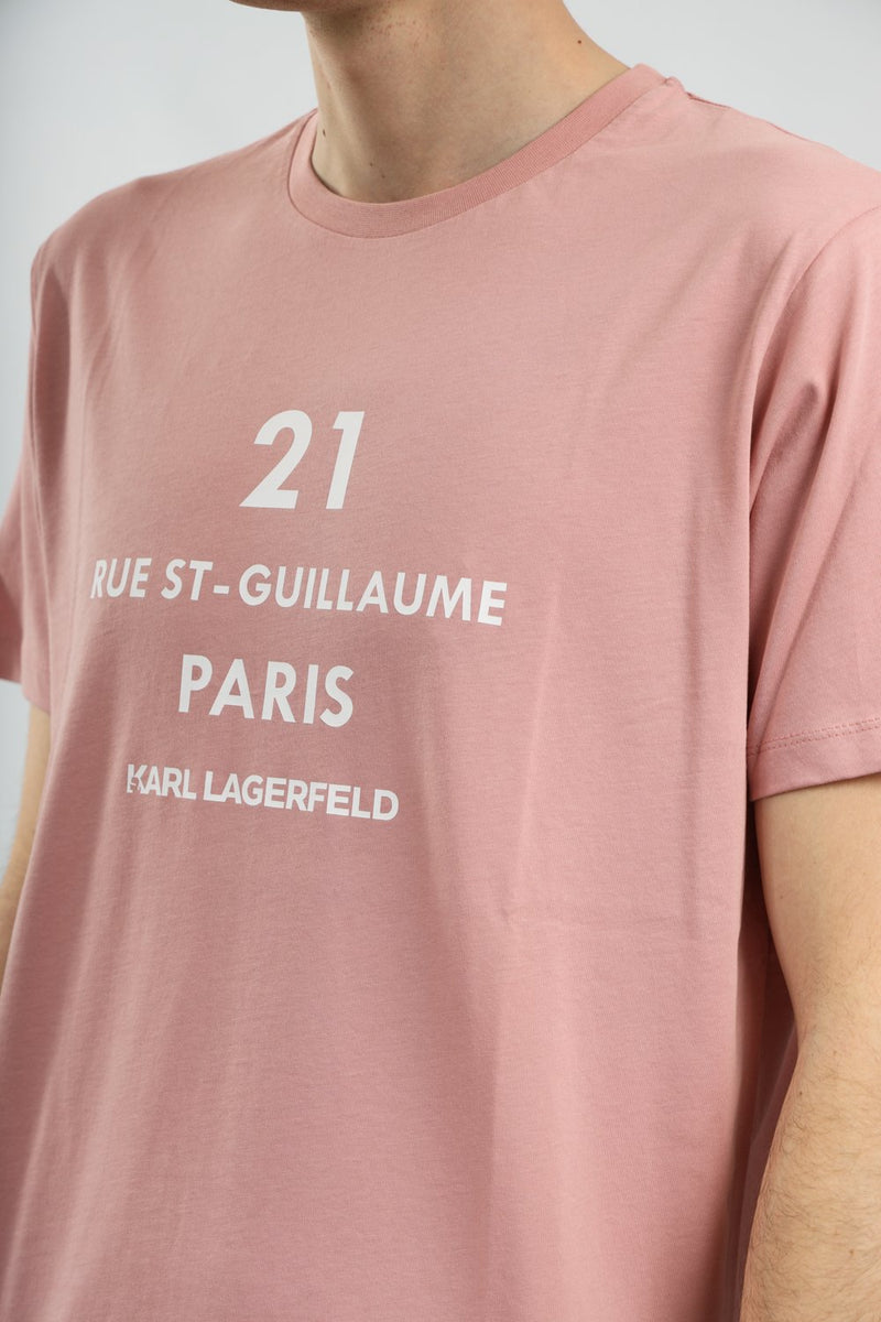 KARL LAGERFELD T-shirt con logo in cotone