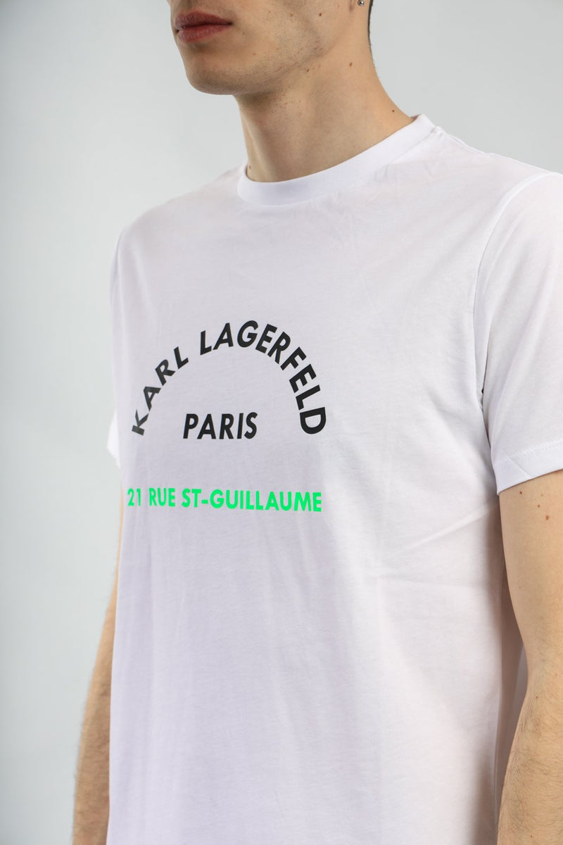 KARL LAGERFELD T-shirt con logo in cotone