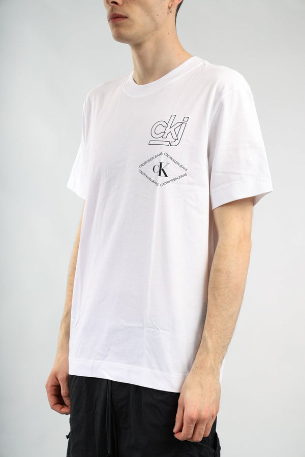 CALVIN KLEIN JEANS T-shirt con logo in cotone