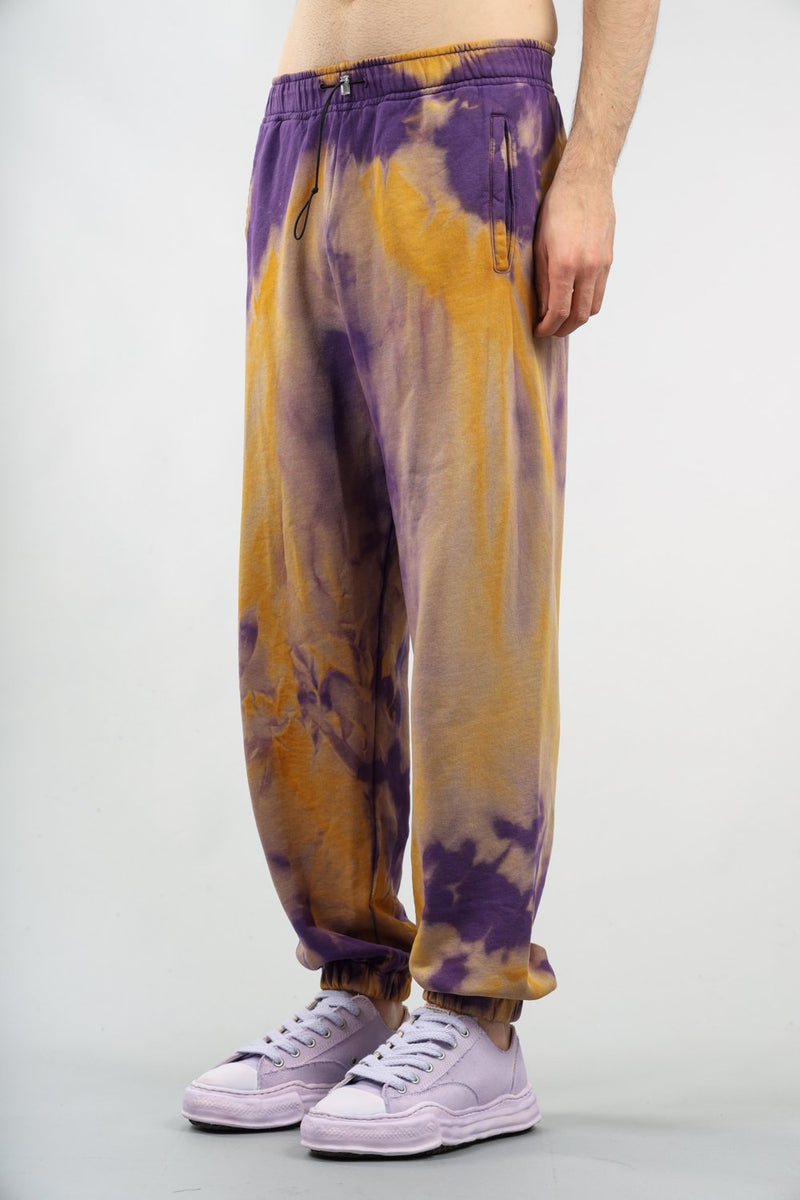 BONSAI Pantaloni jogging effetto tie dye in cotone