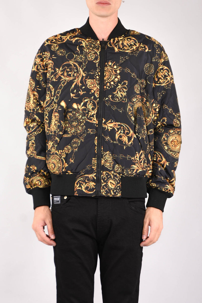 VERSACE JEANS COUTURE Bomber stampa barocca