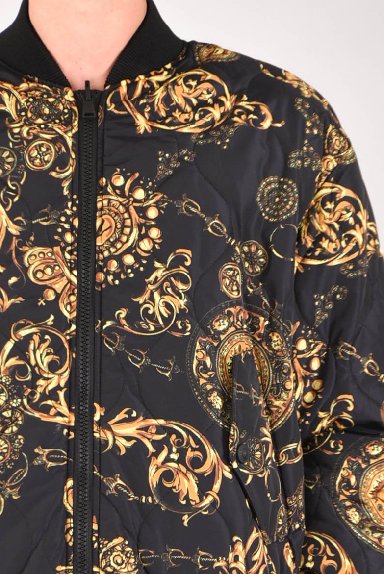 VERSACE JEANS COUTURE Bomber stampa barocca