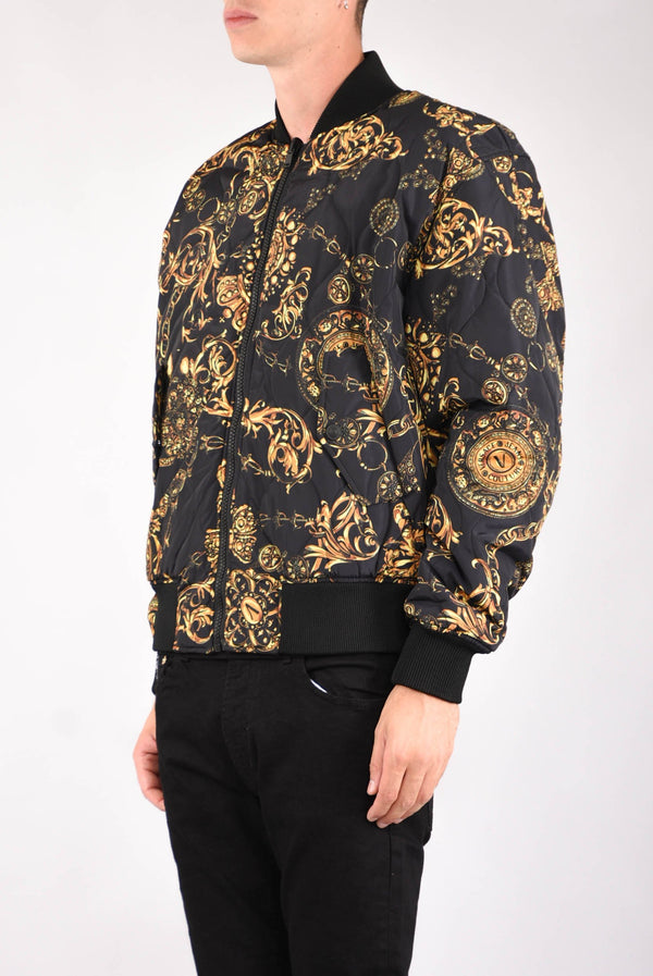 VERSACE JEANS COUTURE Bomber stampa barocca