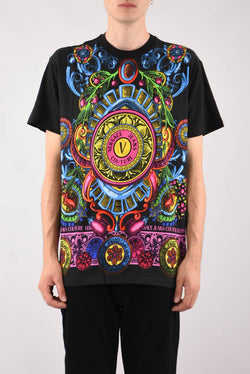 VERSACE JEANS COUTURE T-shirt stampa barocca