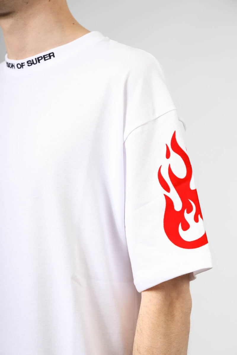 VISION OF SUPER T-shirt double fire in cotone