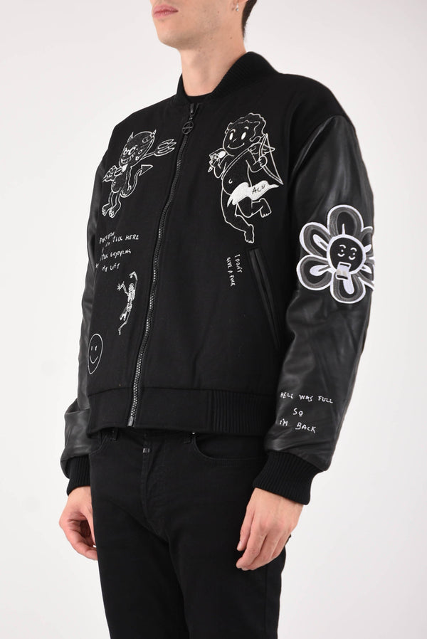 ACUPUNCTURE Bomber patch varsity