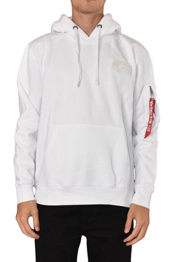 ALPHA INDUSTRIES FELPA CON CAPPUCCIO RED STRIPE