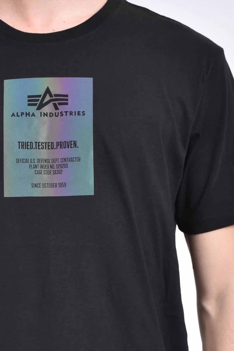 ALPHA INUSTRIES T-shirt rainbow reflective