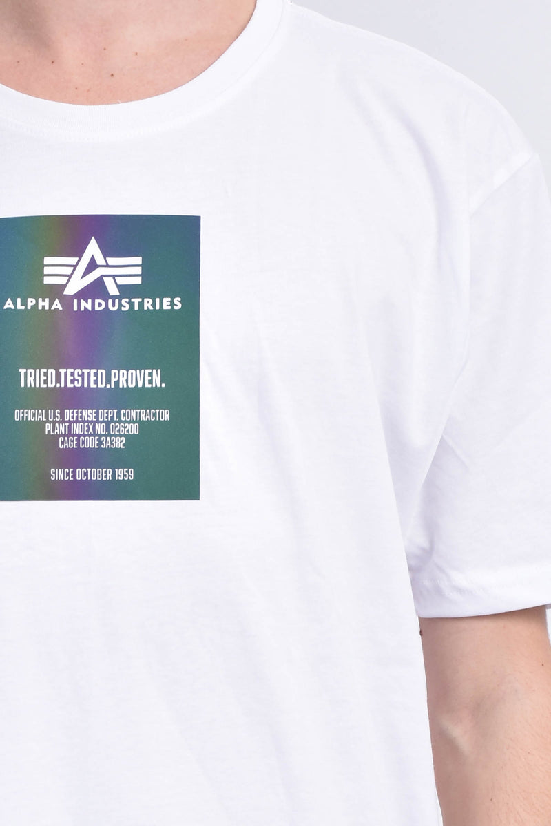 ALPHA INUSTRIES T-shirt rainbow reflective