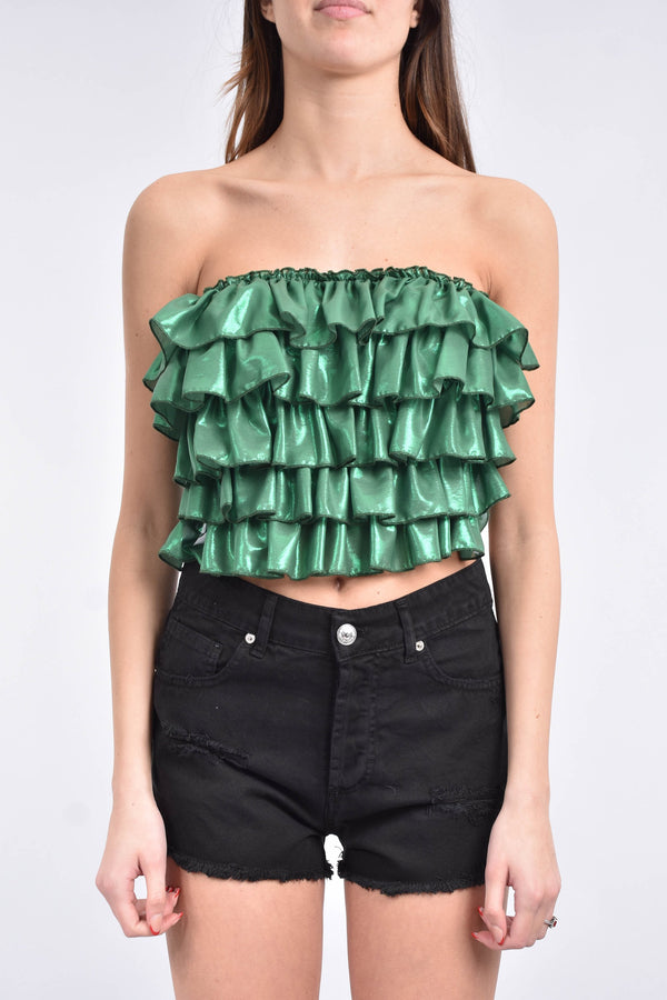 ANIYE BY crop top modello lamin