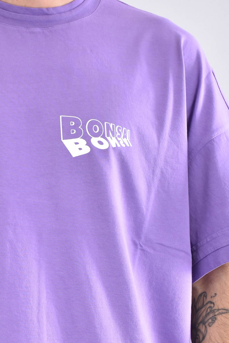 BONSAI T-shirt con stampa in cotone