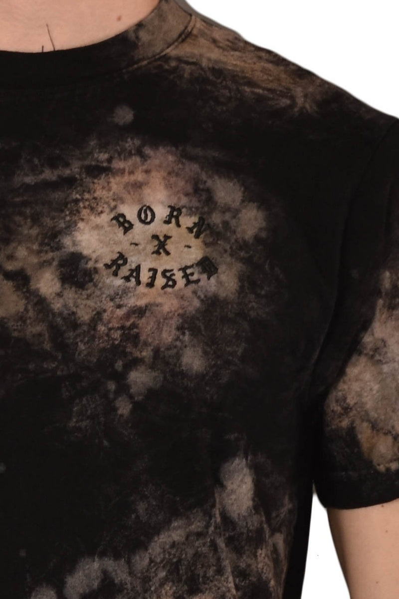 BORN X RAISED T-SHIRT EFFETTO TIE DYE