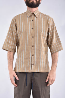 COSTUMEIN CONCEPT Camicia rigata in misto lino