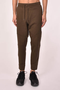 C.P. COMPANY PANTALONI IN FELPA DIAGONAL RAISED FLEECE ZIP POCKET