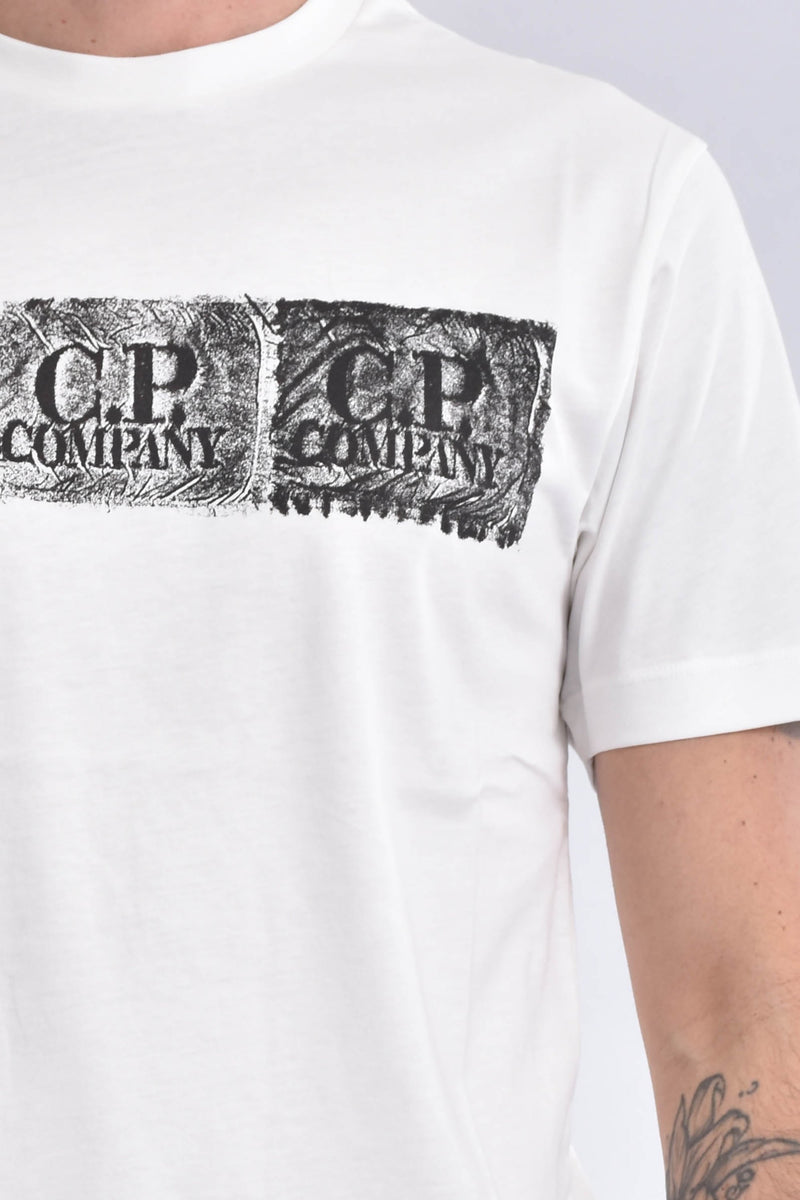 C.P. COMPANY T-shirt con logo in cotone