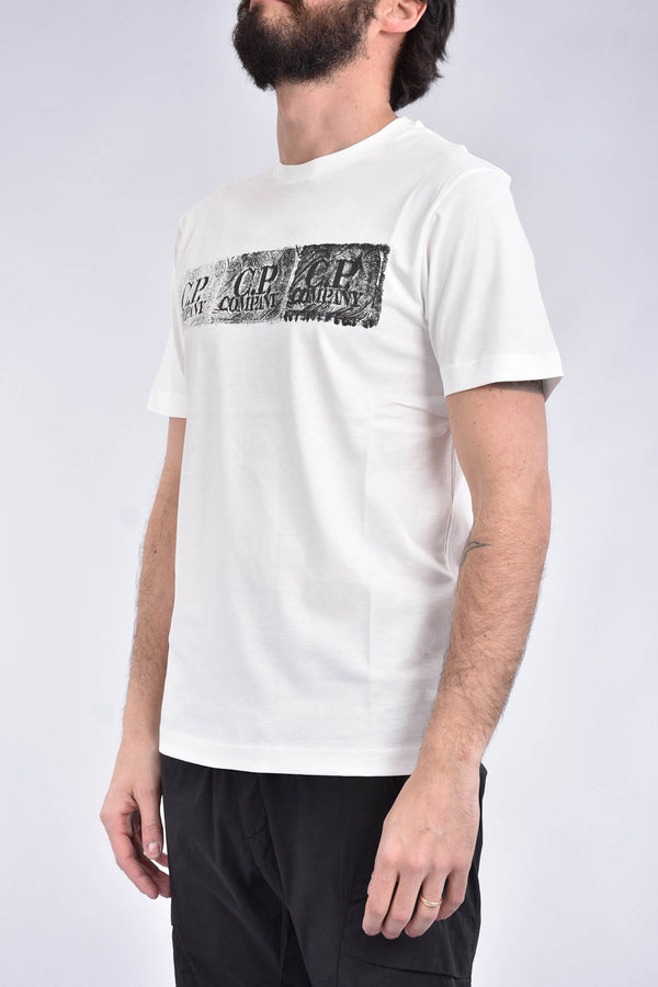 C.P. COMPANY T-shirt con logo in cotone