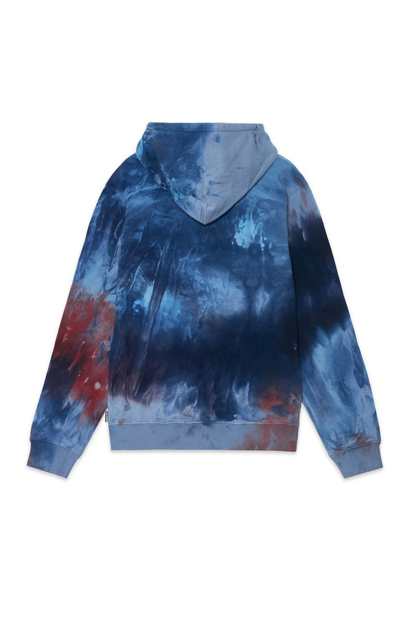 IUTER FELPA CON CAPPUCCIO DISASTER TIE DYE