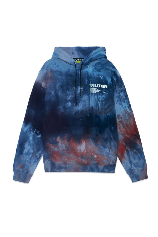 IUTER FELPA CON CAPPUCCIO DISASTER TIE DYE