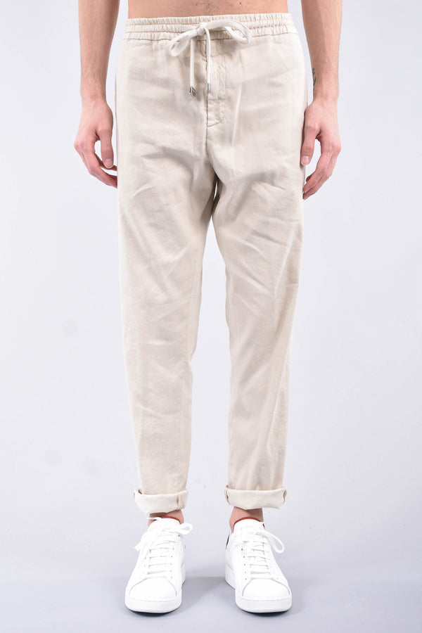 DONDUP Pantaloni dom jogging in lino