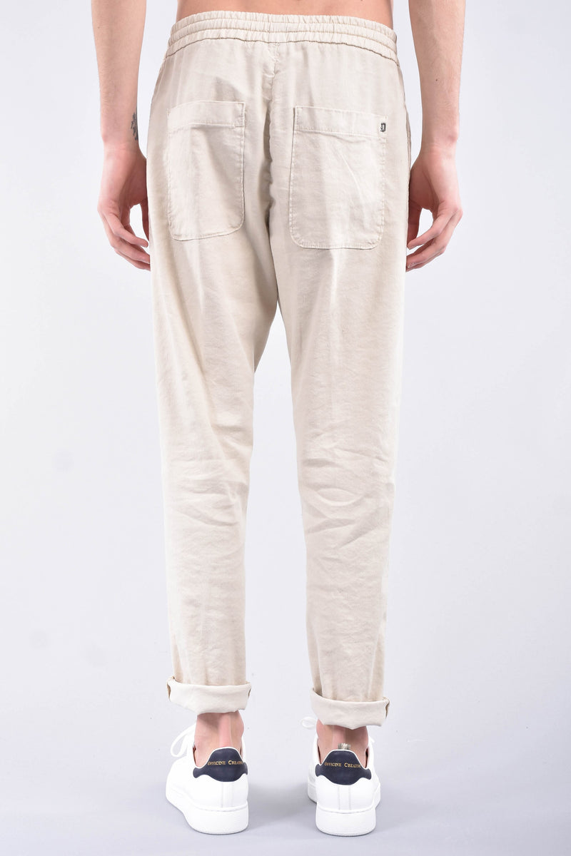 DONDUP Pantaloni dom jogging in lino