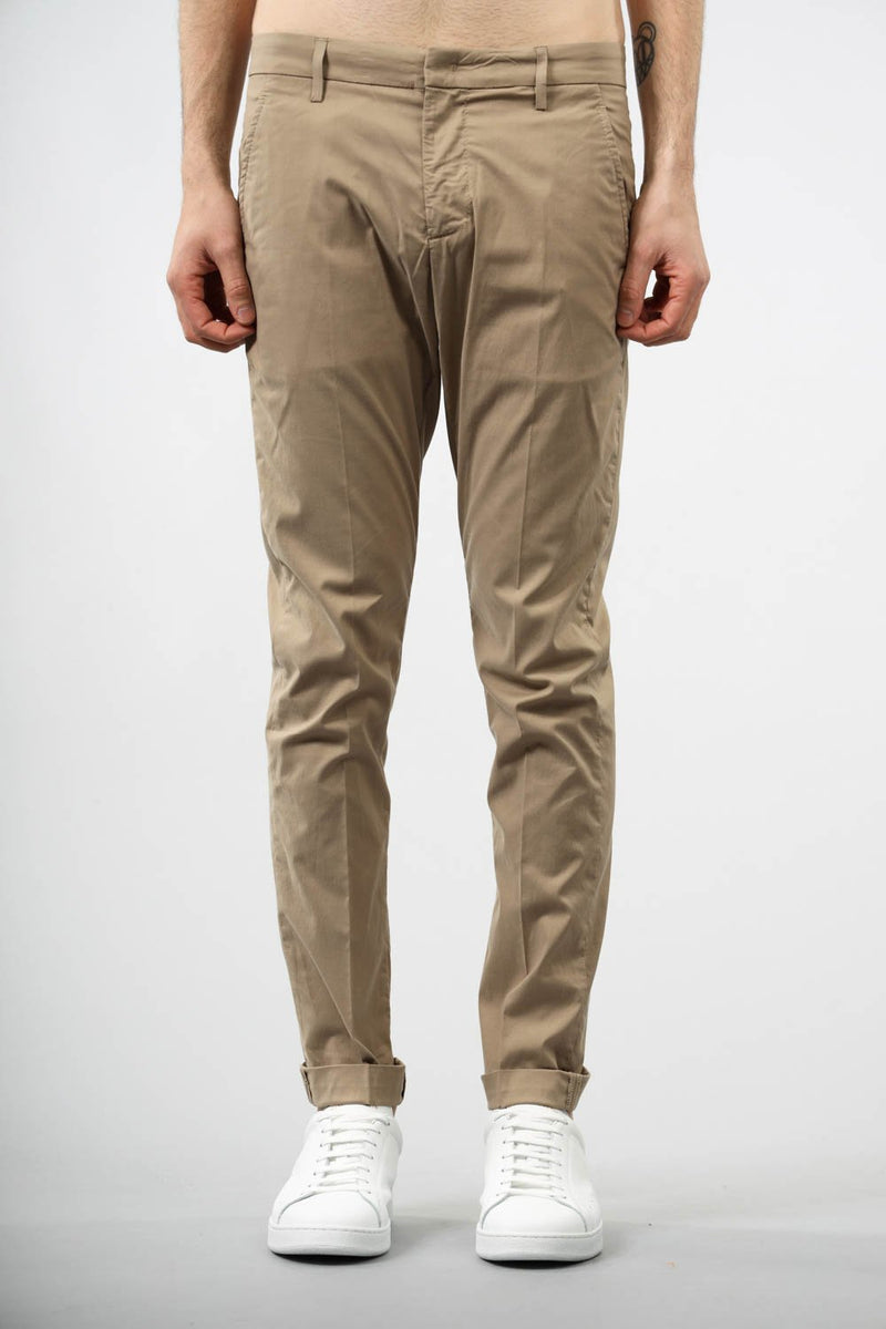 DONDUP Pantaloni gaubert in cotone