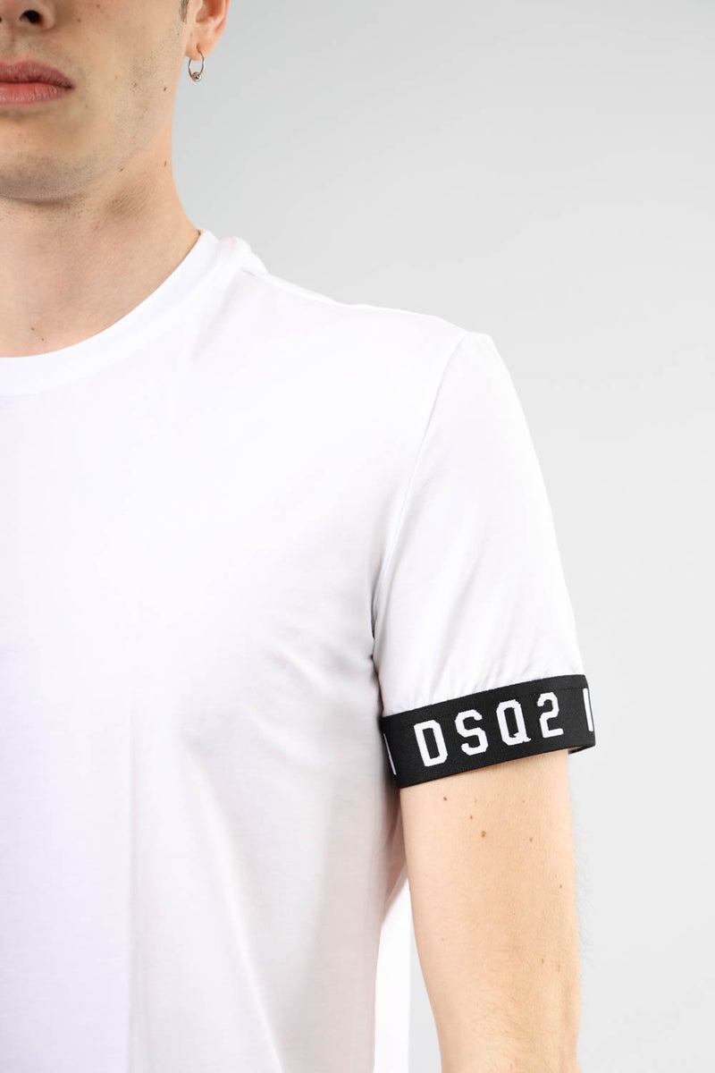 DSQUARED T-shirt con logo in cotone