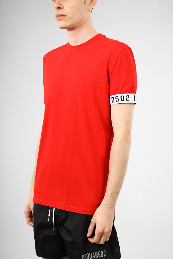 DSQUARED T-shirt con logo in cotone