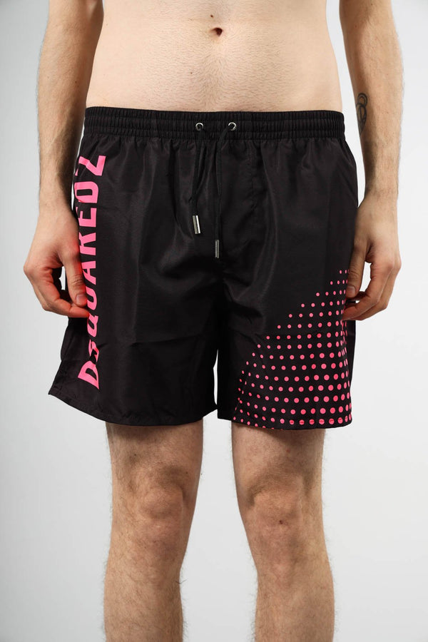 DSQUARED2 Costume boxer midi con stampa