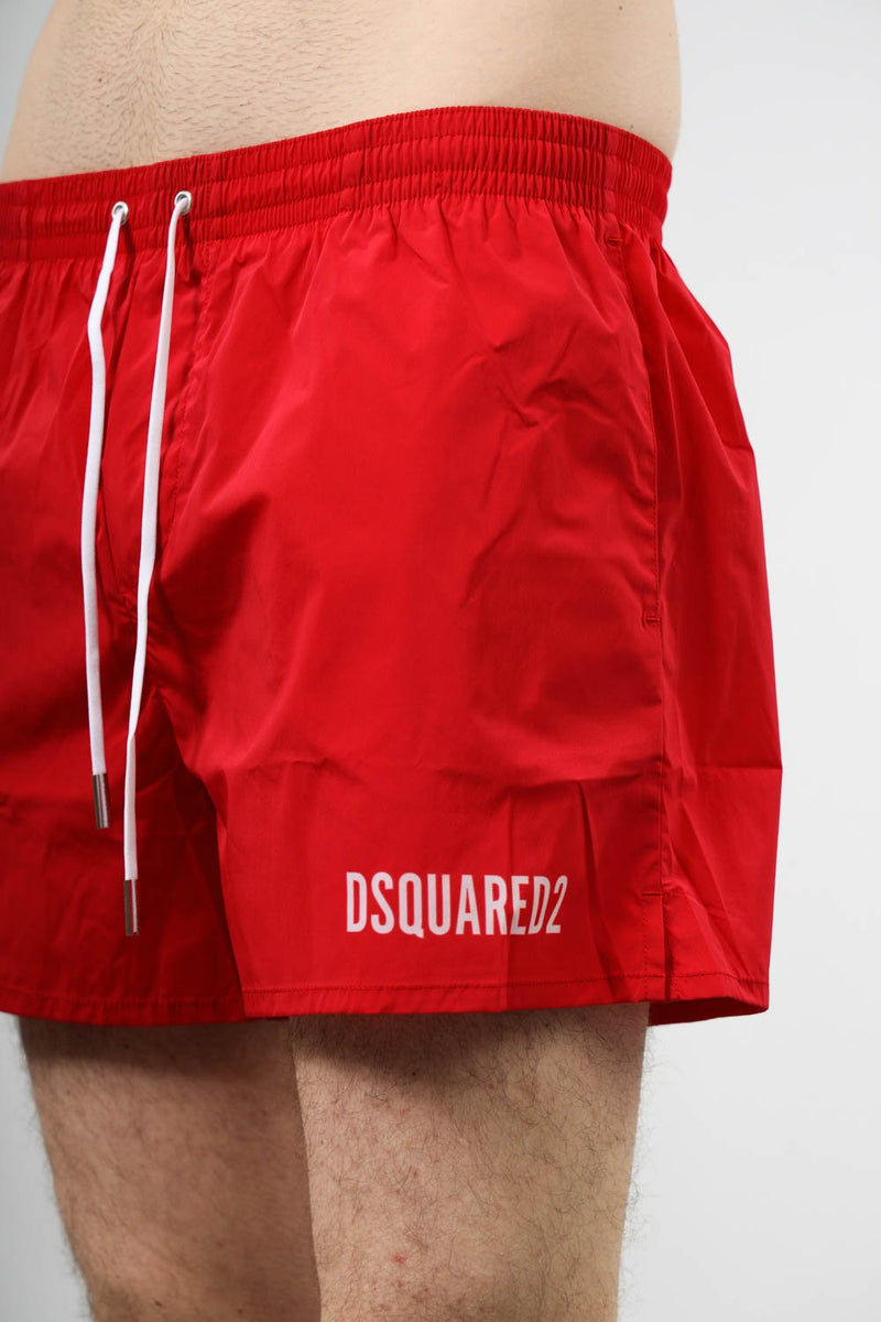 DSQUARED2 Costume boxer midi con stampa