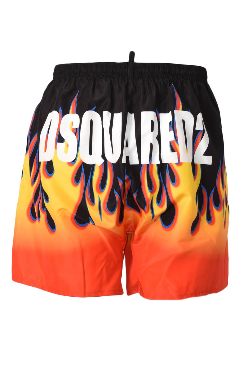 DSQUARED2 COSTUME BOXER RETRO FLAME CON LOGO