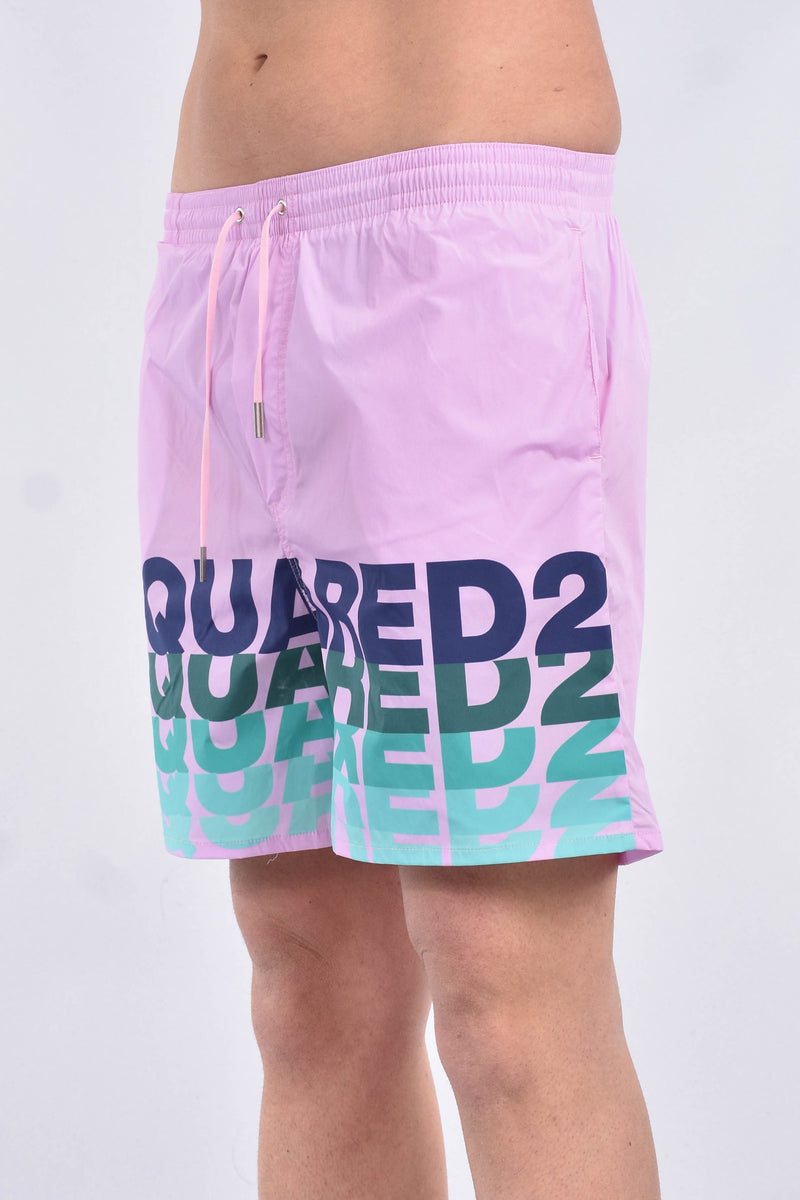 DSQUARED2 Costume boxer con stampa