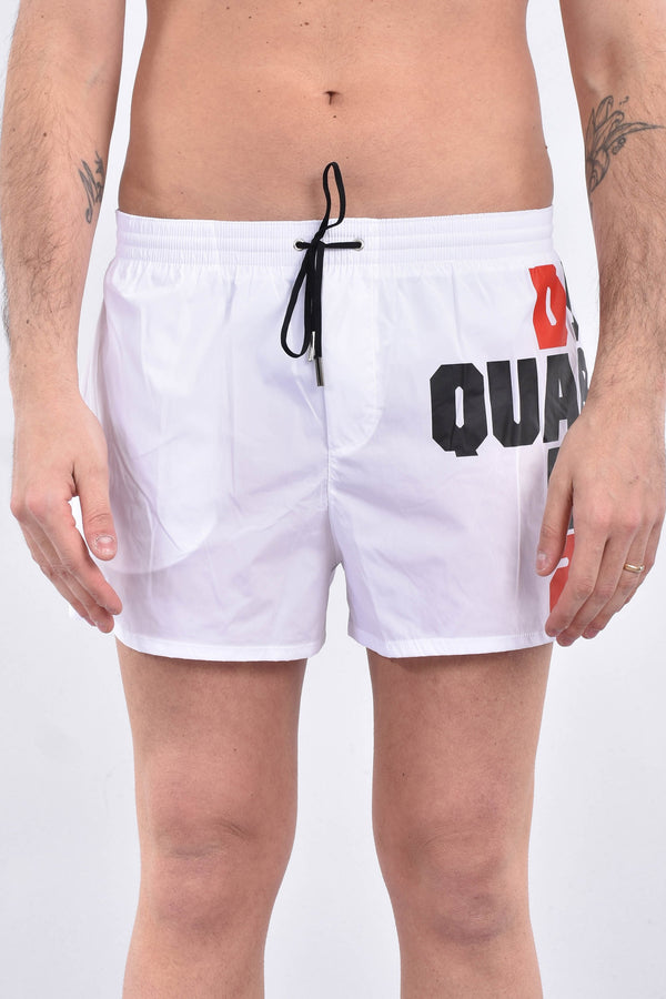 DSQUARED2 Costume boxer midi con stampa