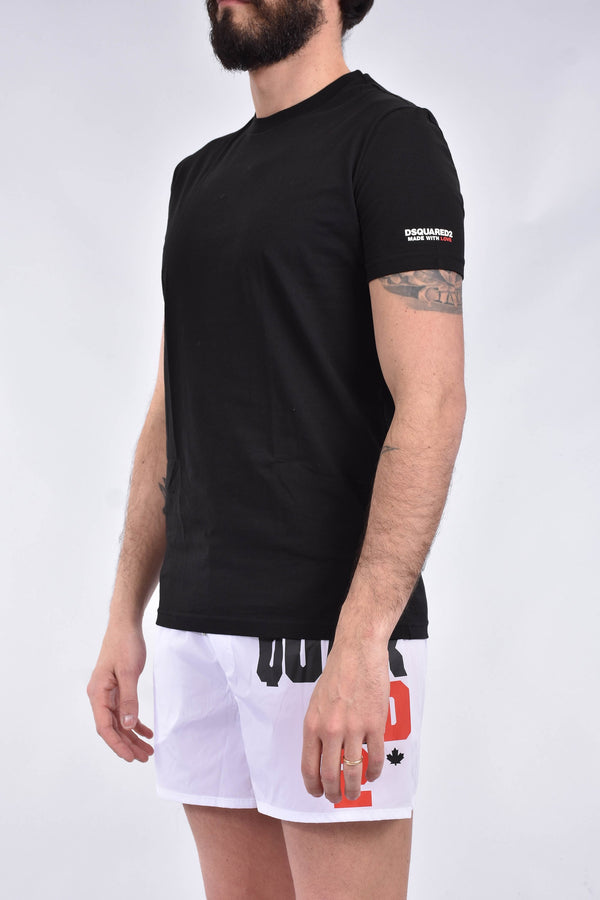 DSQUARED T-shirt con logo in cotone