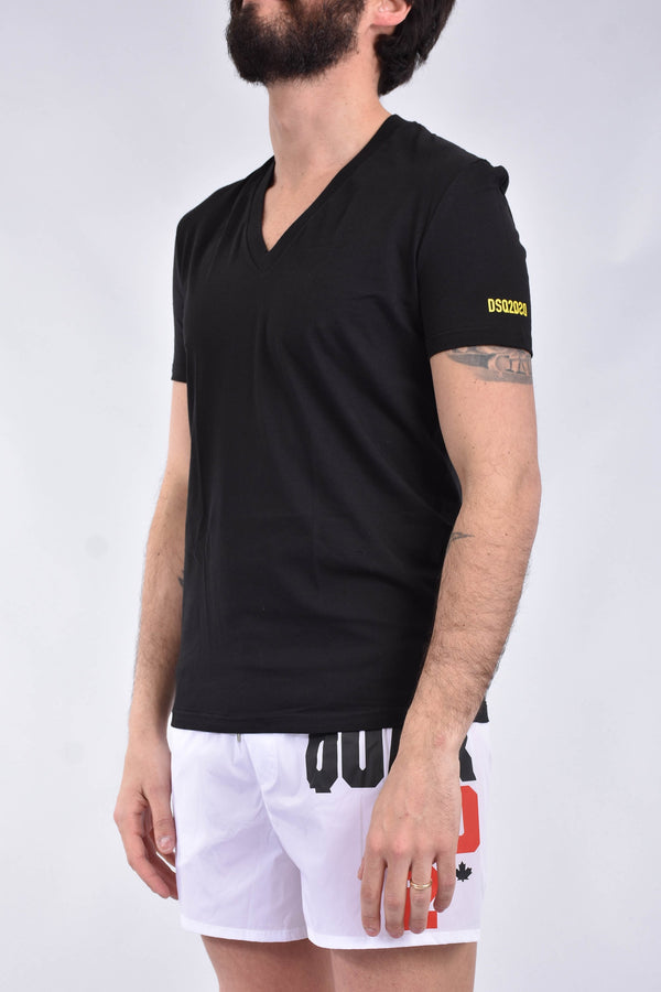 DSQUARED T-shirt con logo in cotone