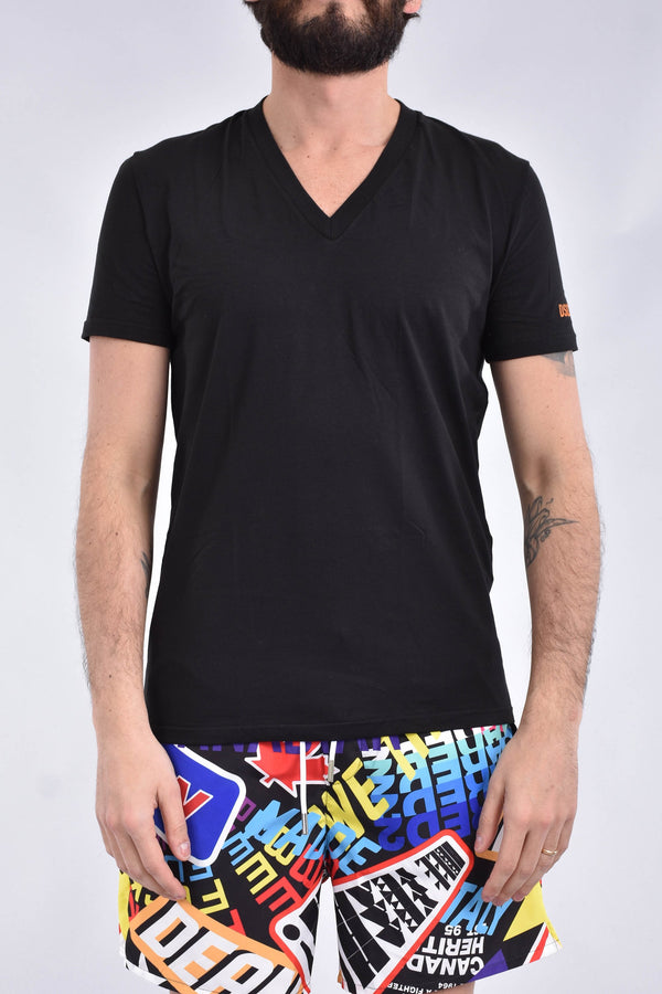 DSQUARED T-shirt con logo in cotone