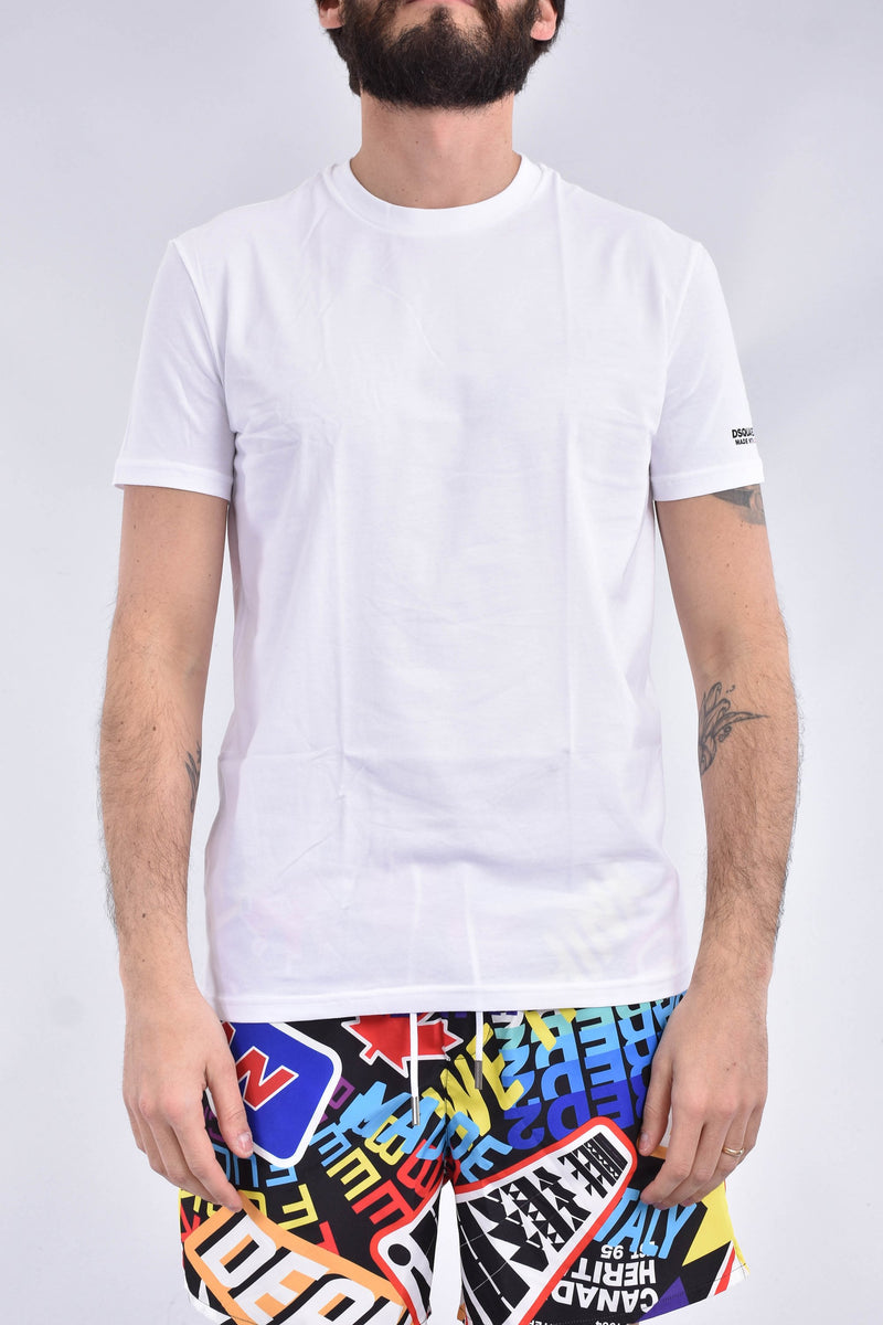 DSQUARED T-shirt con logo in cotone