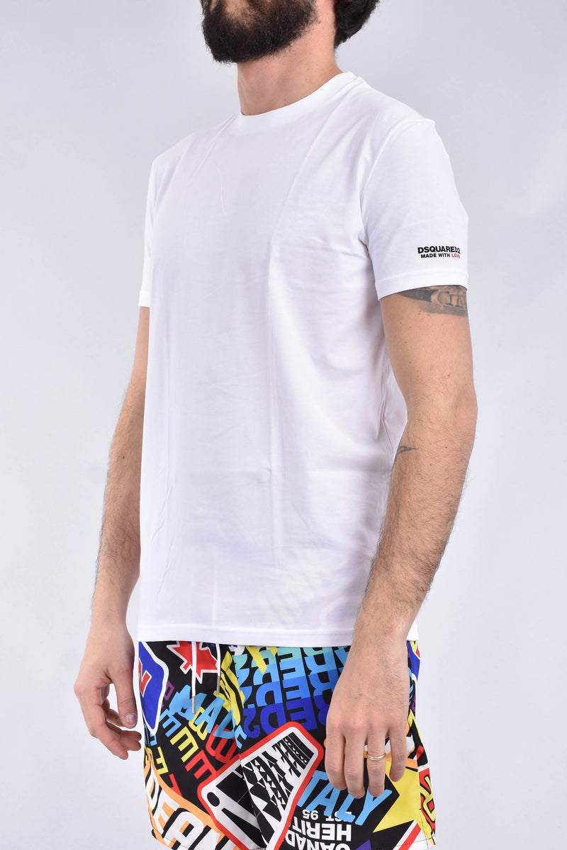 DSQUARED T-shirt con logo in cotone