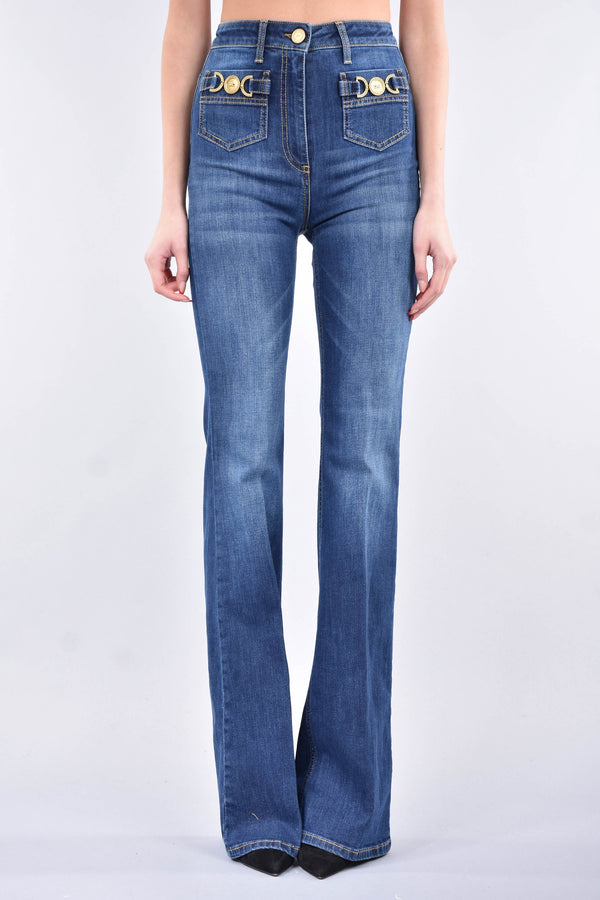 ELISABETTA FRANCHI jeans a zampa