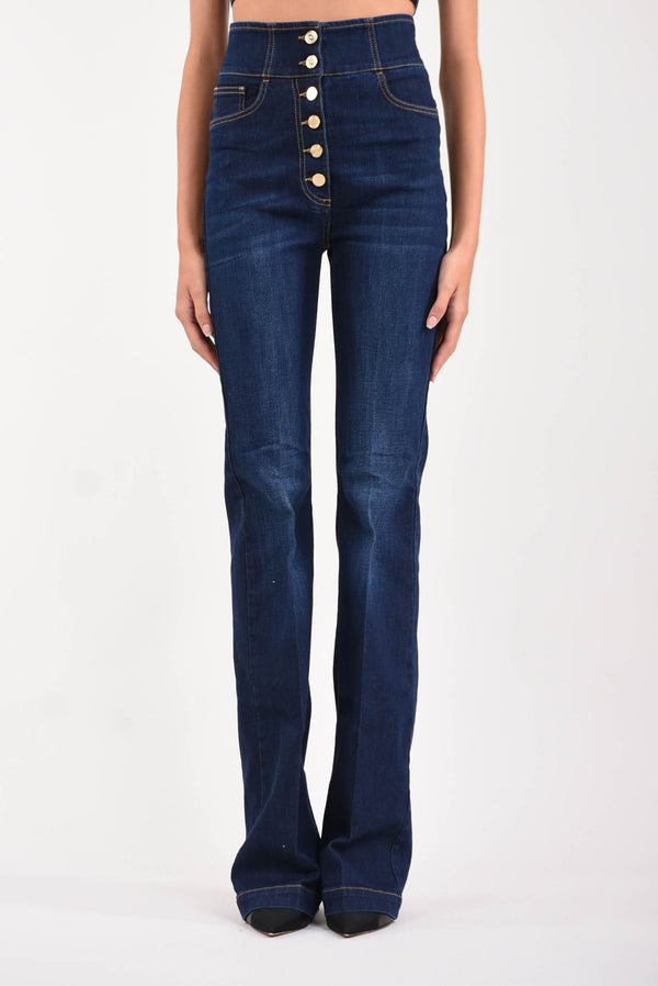 ELISABETTA FRANCHI jeans a zampa