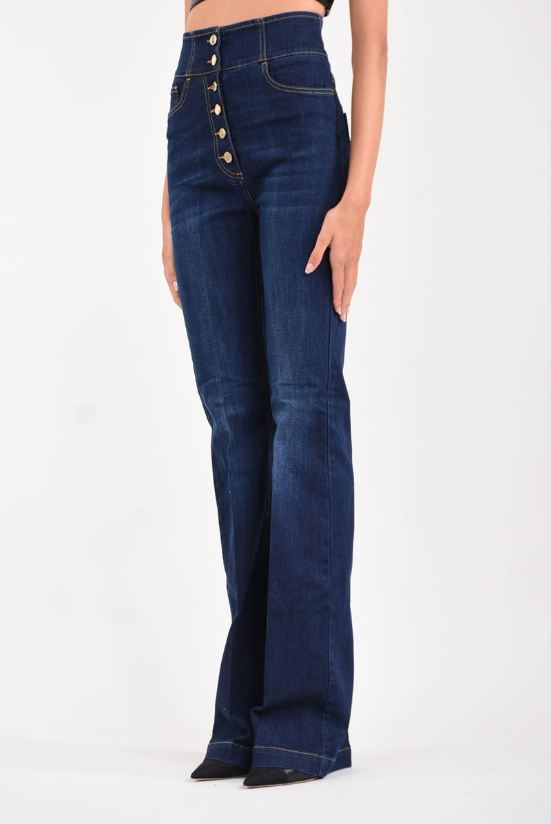 ELISABETTA FRANCHI jeans a zampa