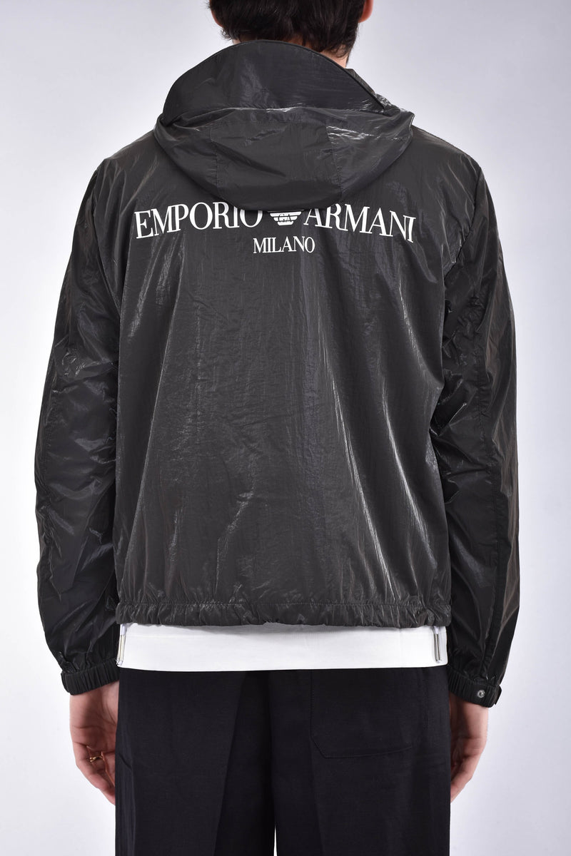 EMPORIO ARMANI Giubbino con logo in nylon