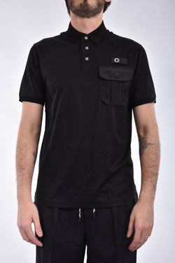 EMPORIO ARMANI Polo con tasca in misto cotone