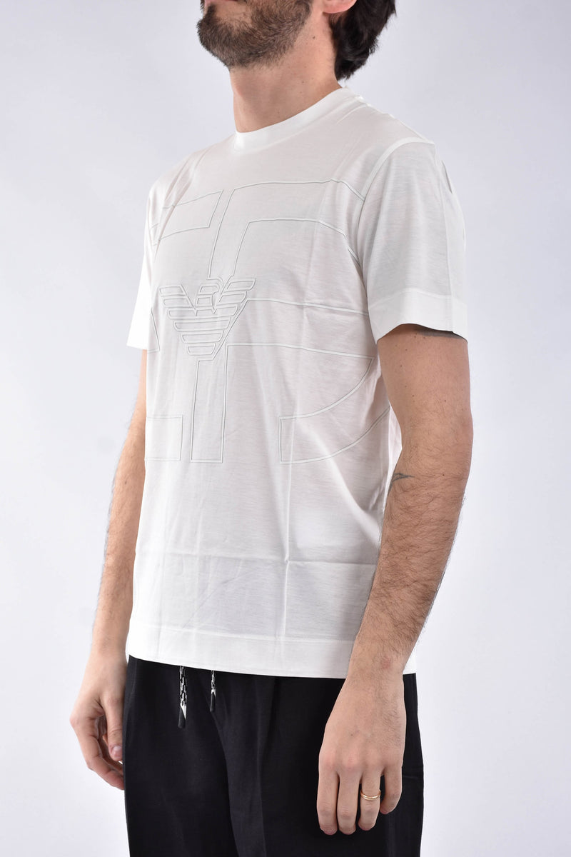 EMPORIO ARMANI T-shirt con logo in misto cotone