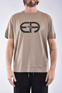 EMPORIO ARMANI T-shirt con logo in misto cotone