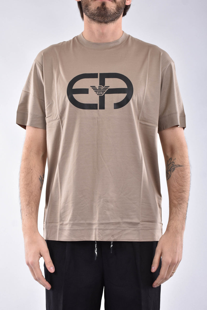 EMPORIO ARMANI T-shirt con logo in misto cotone