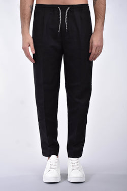 EMPORIO ARMANI Pantaloni jogging misto lino