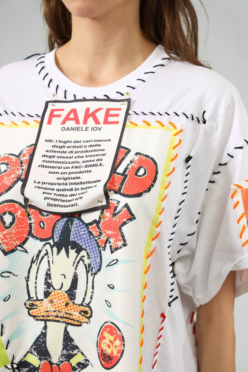 DANIELE IOV FAKECVSTOM T-shirt in cotone