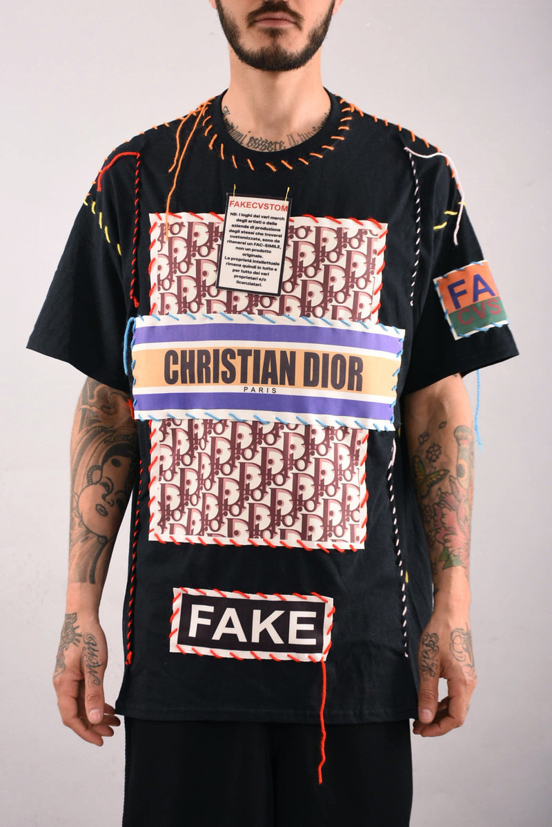 DANIELE IOV FAKECVSTOM T-shirt in cotone