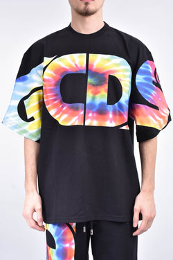 GCDS T-shirt girocollo macro tie dye logo